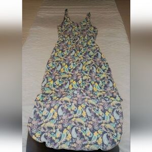 3 For$15 Sale Y2K Mudd Floral Paisley Hi-Lo Dress Open Back Medium